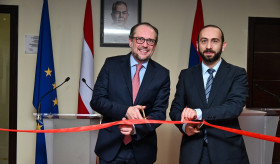 Der armenische Außenminister Ararat Mirzoyan nahm an der offiziellen Eröffnungszeremonie des Büros der Austrian Development Agency teil