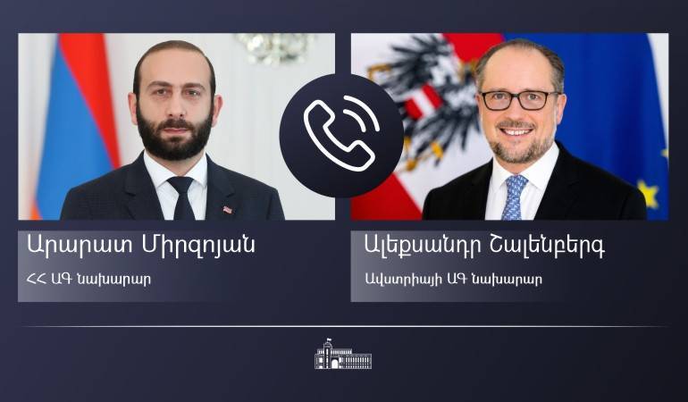 Հայաստանի և Ավստրիայի ԱԳ նախարարների հեռախոսազրույցը