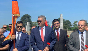 The Armenian delegation took part in the international commemoration and liberation ceremony at the Mauthausen concentration camp memorial