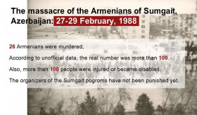 Anlässlich des 35. Jahrestages der Massaker an Armeniern in Sumgait