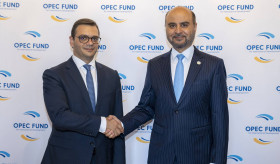 Meeting of Deputy Foreign Minister of Armenia Robert Abisoghomonyan with President of the OPEC Fund for International Development Abdulhamid Alkhalifa