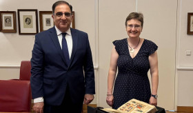 ՀՀ դեսպանի հանդիպումը Ավստրիայի ազգային գրադարանի գլխավոր տնօրենի հետ